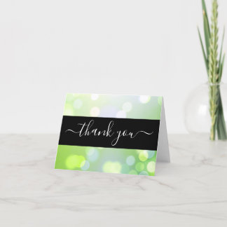 Create Your Own Light Subtle Bokeh Thank You Card