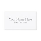 Create Your Own Light White Matte Business Cards