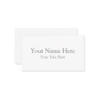Create Your Own Light White Matte Business Cards