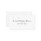 Create Your Own Light White Matte Business Cards
