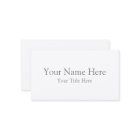Create Your Own Light White Matte Business Cards