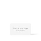Create Your Own Light White Matte Business Cards