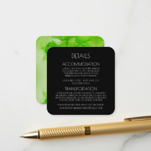 Create Your Own - Lime Green Marble Enclosure Card