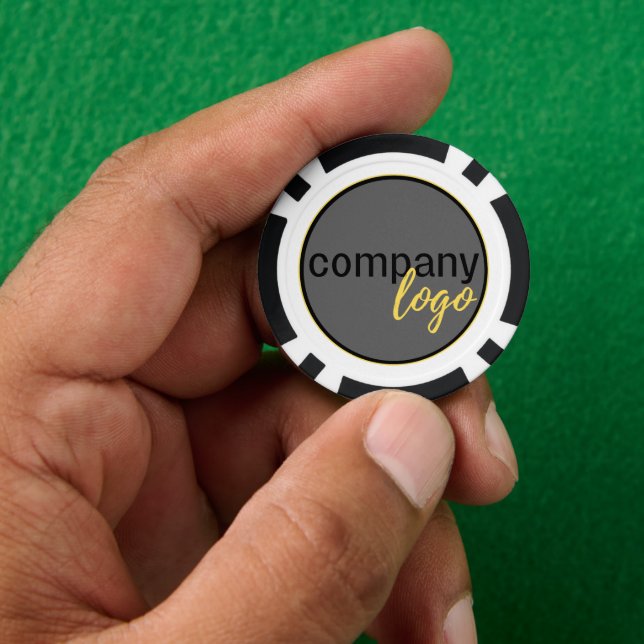 CREATE YOUR OWN LOGO BRAND CIRCLE BUSINESS COMPANY POKER CHIPS (Hand)