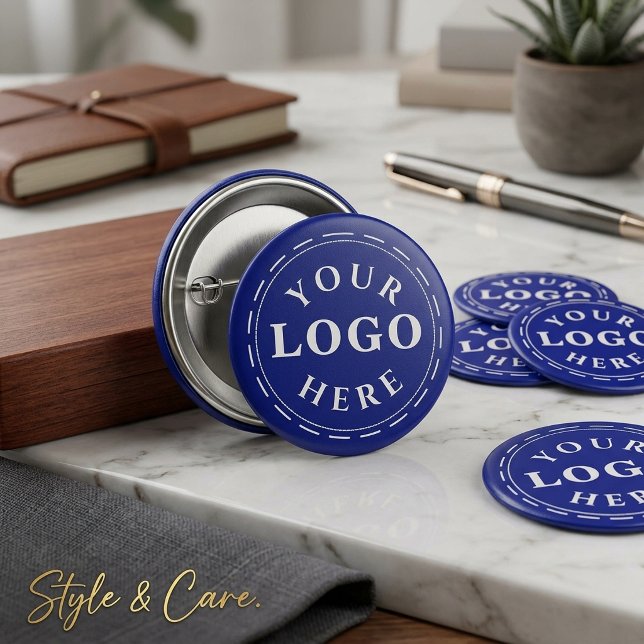 Create Your Own Logo Button – Personalise It (Create Your Own Logo Button – Personalize It)