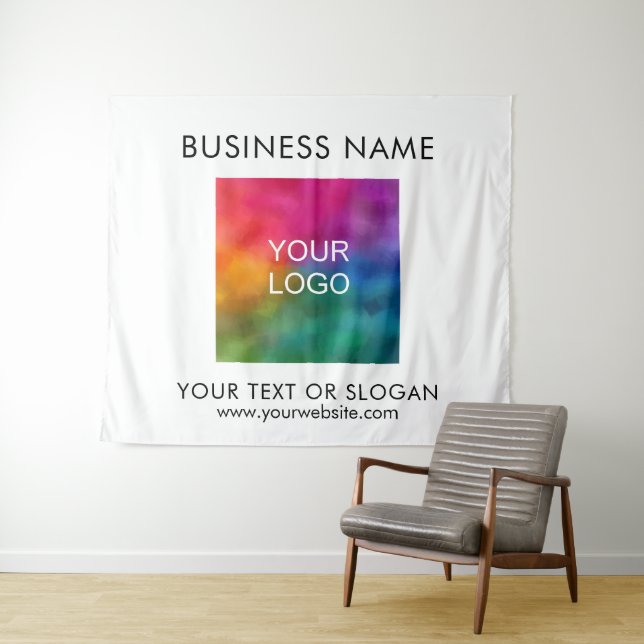Create Your Own Logo Text Party Event Seminar Tapestry (In Situ (Horizontal))