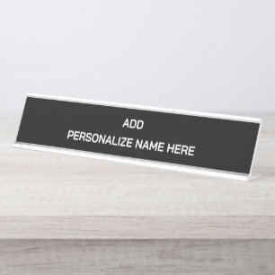 Create Your Own Long Desk Name Plate