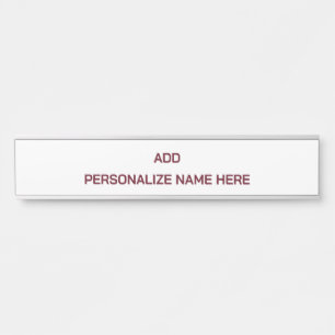 Create Your Own Long Hanging Name Plate
