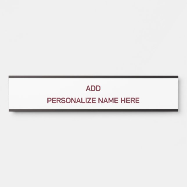 Create Your Own Long Hanging Name Plate (Front)