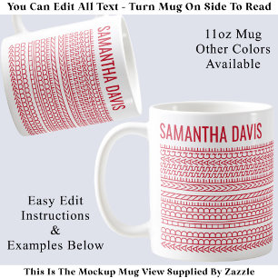 Create Your Own Long Hidden Message & Name 151RW  Coffee Mug
