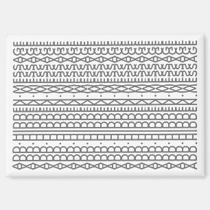 Create Your Own Long Hidden Message & Name Grey Magnet