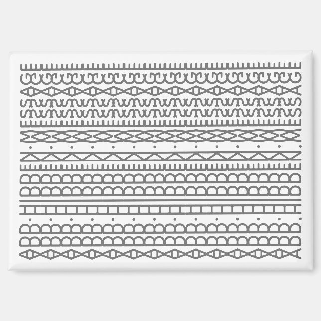 Create Your Own Long Hidden Message & Name Grey Magnet (Front)