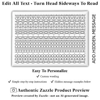 Create Your Own Long Hidden Message & Name Grey Magnet