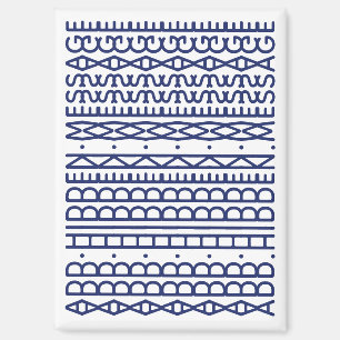 Create Your Own Long Hidden Message & Name Navy Magnet