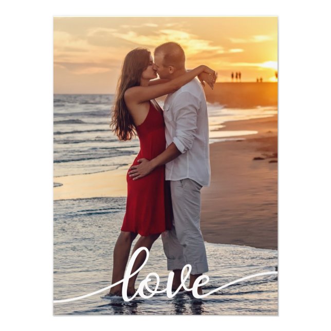 Create Your Own Love Couple Photo Enlargement (Front)