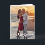 Create Your Own Love Script Romantic Couple Photo Card<br><div class="desc">Our Wedding Collection is fully customisable, allowing you to add your own wedding details, names and wedding date, to make it truly personalised and unique. With a range of photo cards, including Wedding Announcements, Save the Dates and Wedding Invitations, you can easily make it your own and create a cohesive...</div>