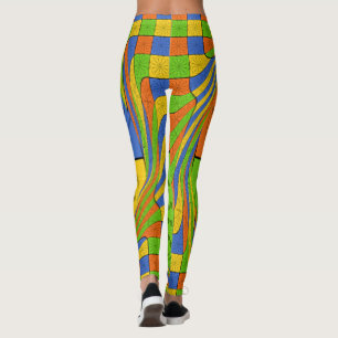 Create your own lovely Egyptian multi colour desig Leggings