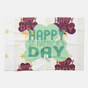Create Your Own Lovely Happy Saint Patrick's Day Tea Towel