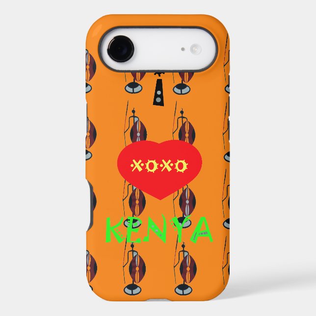 Create your own lovely Orange Xoxo iPhone Case (Back)
