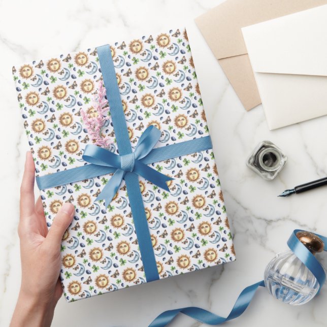 Create Your Own Lucky Celestial Butterfly Wrapping Paper (Gifting)