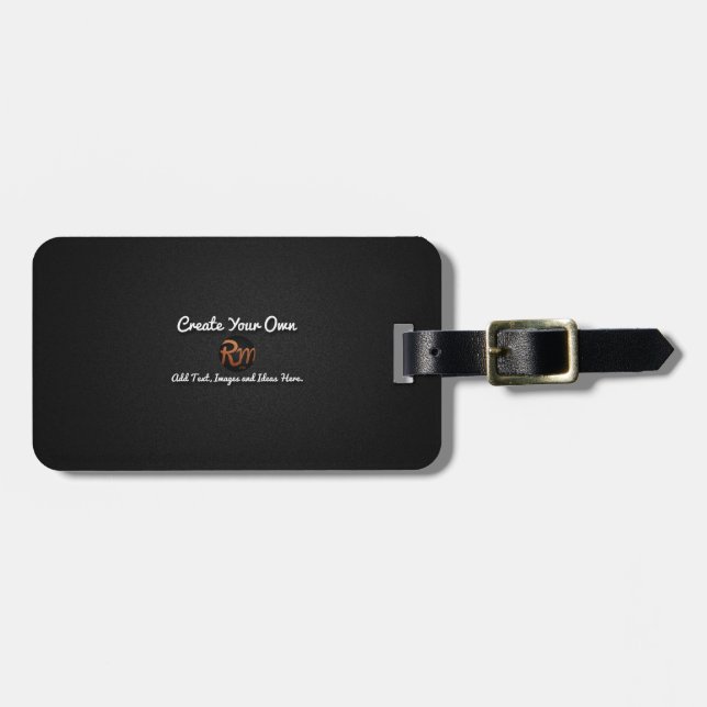 Create Your Own Luggage Tag (Front Horizontal)