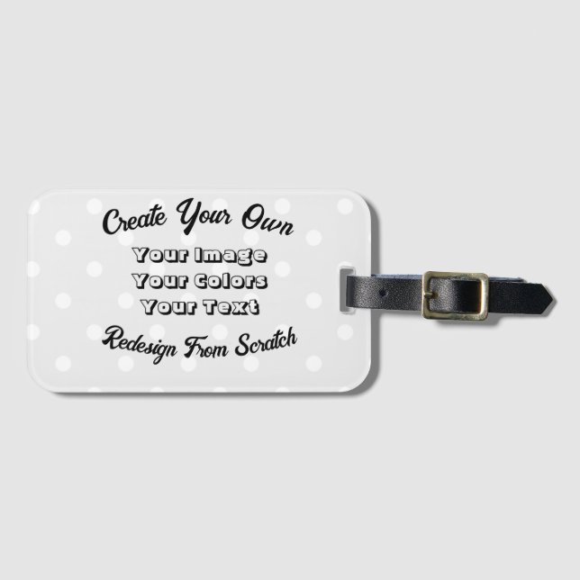 Create Your Own Luggage Tag (Front Horizontal)