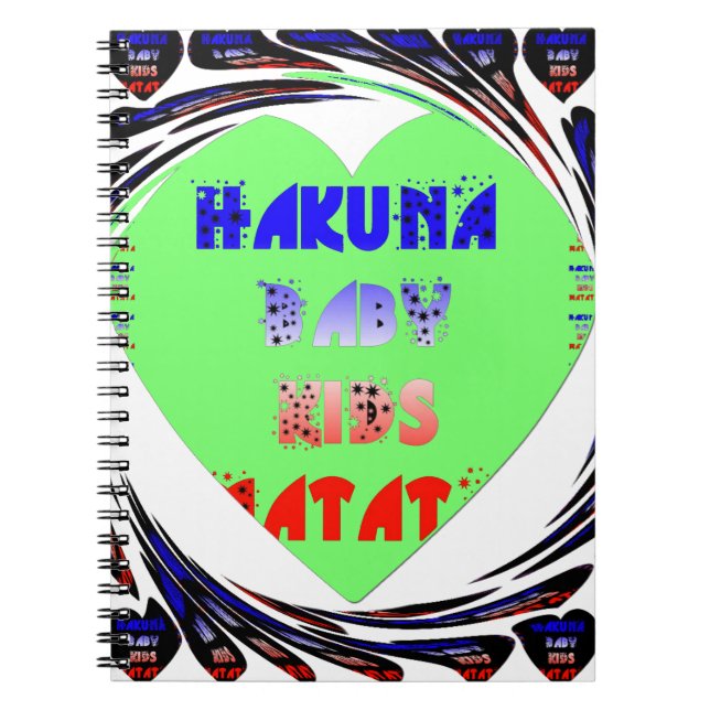 Create Your Own Luminous Hearts Baby Kid Design Notebook (Front)