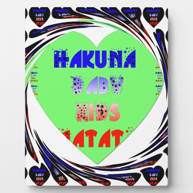 Create Your Own Luminous Hearts Baby Kid Design Plaque (Front)