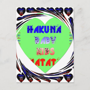 Create Your Own Luminous Hearts Baby Kid Design Postcard