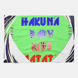 Create Your Own Luminous Hearts Baby Kid Design Tea Towel