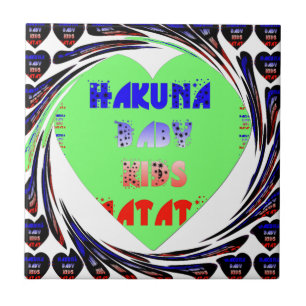 Create Your Own Luminous Hearts Baby Kid Design Tile