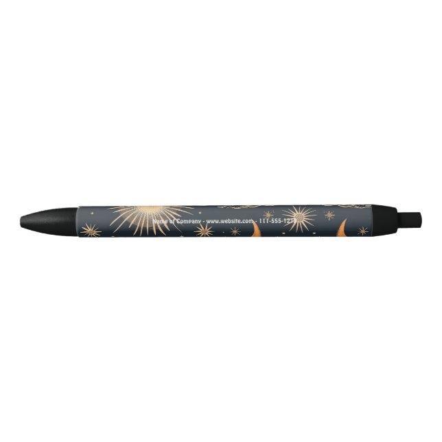 Create Your Own Lunar Cloudscapes Celestial Black Ink Pen (Front)