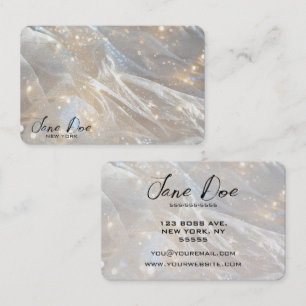 Create Your Own Luxury Glittering Fabric Texture Business Card