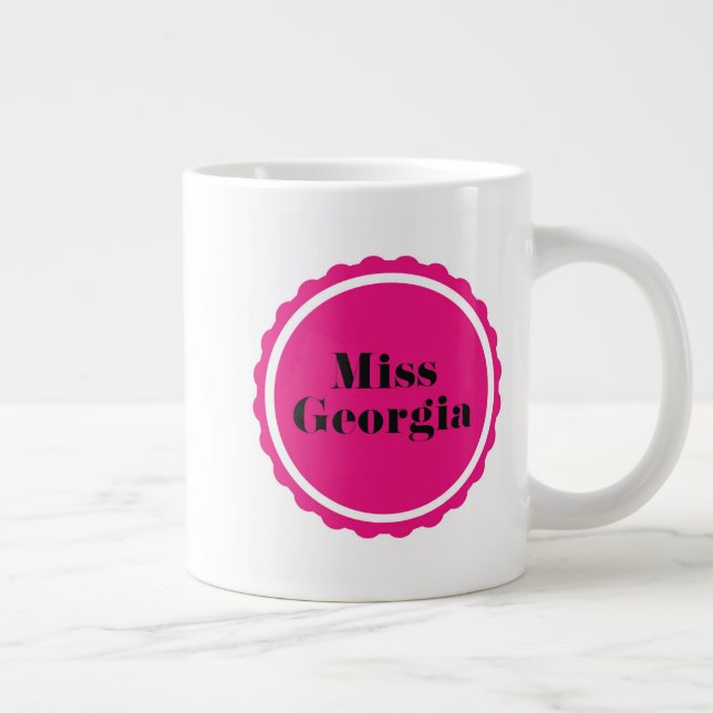 Create your own luxury queen mug! large coffee mug (Right)