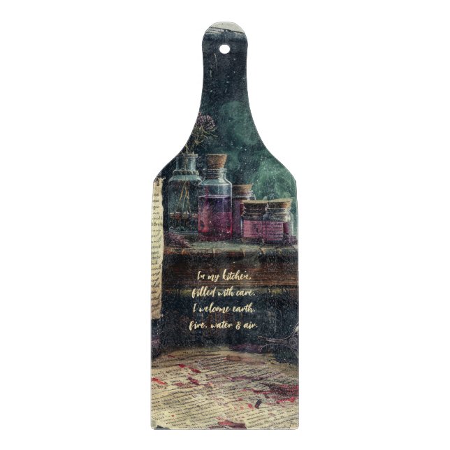 Create Your Own Magic Elixir Bottles Apothecary Cutting Board (Front)