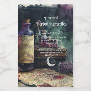 Create Your Own Magic Elixir Bottles Apothecary Wine Label