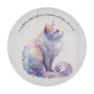 Create Your Own Magic White Cat Cutting Board