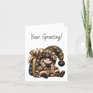 Create Your Own Magical Christmas Gnome Gift Sack Holiday Card