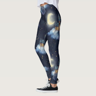 Create Your Own Magical Crescent Moon Castle Leggings