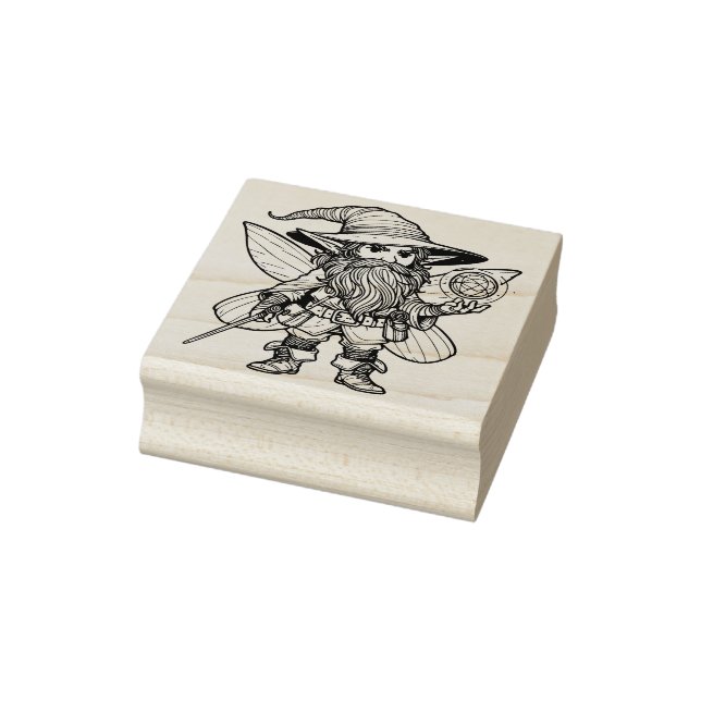 Create Your Own Magical Fairy Wizard Rubber Stamp (Stamp)