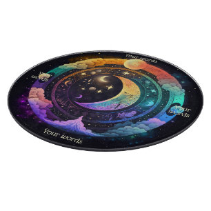 Create Your Own Magical Rainbow Moons Cutting Board