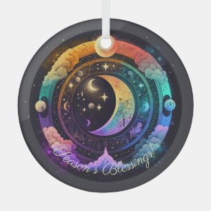 Create Your Own Magical Rainbow Moons Glass Tree Decoration