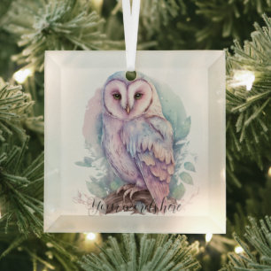 Create Your Own Magical Spring Owl Glass Tree Decoration