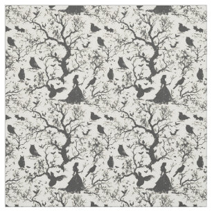 Create Your Own Magical Wiitch Forest Ivory Toile Fabric