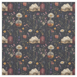 Create Your Own Magical Wildflower Magic Black Fabric