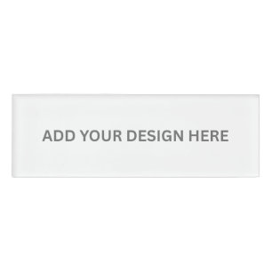 Create Your Own Magnetic Small Rectangle Name Tag