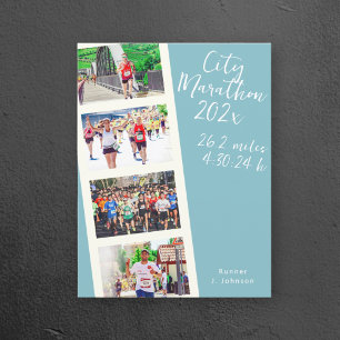 Create your own Marathon run photo Postcard