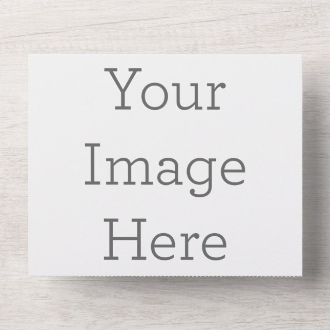 Create Your Own Matte All In One Wedding Invite (Front)