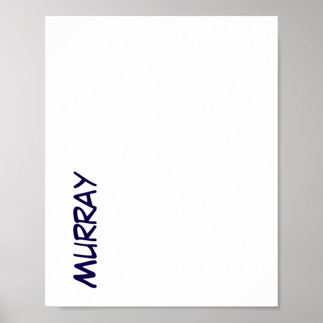 Create Your Own Matte Poster (Front)