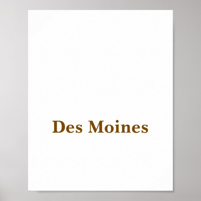 Create Your Own Matte Poster (Front)